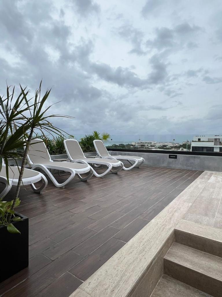 Big, Modern And Beautiful Beach Apartament 1Br Ocean View Playa del Carmen Kültér fotó